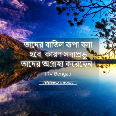 Picture 05 - যিৰিমিয়া 6:30 BENIRV - তাদের বাতিল রূপা - Bible Verse Picture