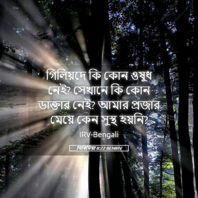 Picture 05 - যিৰিমিয়া 8:22 BENIRV - গিলিয়দে কি কোন - Bible Verse Picture