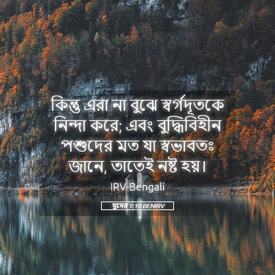 Picture 05 - যুদের 1:10 BENIRV - কিন্তু এরা না বুঝে - Bible Verse Picture