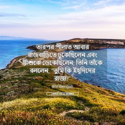 Picture 05 - যোহন 18:33 BENIRV - তারপর পীলাত আবার - Bible Verse Picture