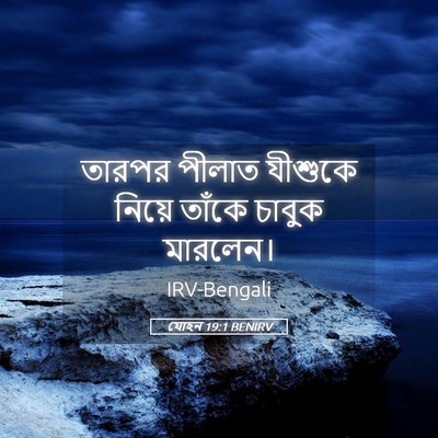 Picture 05 - যোহন 19:1 BENIRV - তারপর পীলাত - Bible Verse Picture