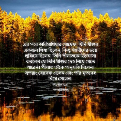 Picture 05 - যোহন 19:38 BENIRV - এর পরে - Bible Verse Picture