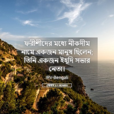 Picture 05 - যোহন 3:1 BENIRV - ফরীশীদের মধ্যে - Bible Verse Picture
