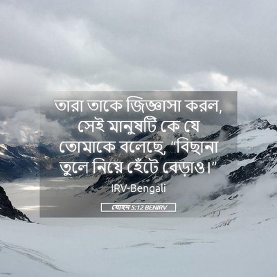 Picture 05 - যোহন 5:12 BENIRV - তারা তাকে - Bible Verse Picture