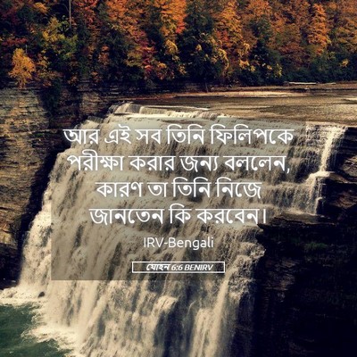 Picture 05 - যোহন 6:6 BENIRV - আর এই সব তিনি - Bible Verse Picture