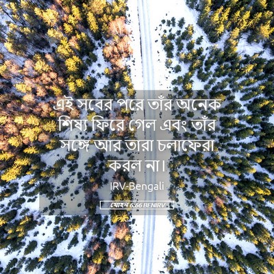 Picture 05 - যোহন 6:66 BENIRV - এই সবের পরে তাঁর - Bible Verse Picture
