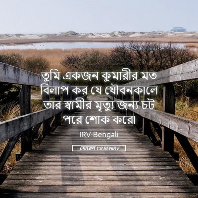 Picture 05 - যোৱেল 1:8 BENIRV - তুমি একজন কুমারীর - Bible Verse Picture