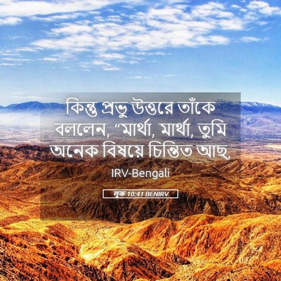 Picture 05 - লূক 10:41 BENIRV - কিন্তু প্রভু - Bible Verse Picture