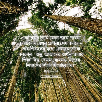 Picture 05 - লূক 11:1 BENIRV - একদিনের তিনি কোন - Bible Verse Picture