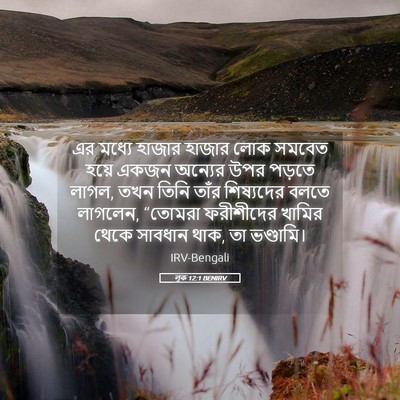 Picture 05 - লূক 12:1 BENIRV - এর মধ্যে হাজার - Bible Verse Picture