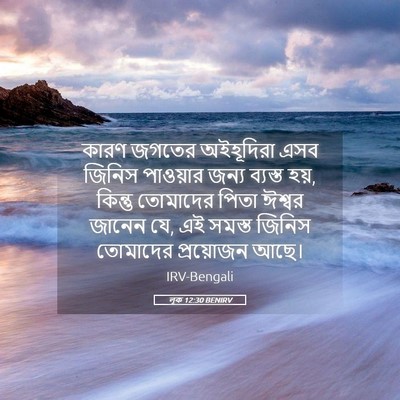 Picture 05 - লূক 12:30 BENIRV - কারণ জগতের - Bible Verse Picture