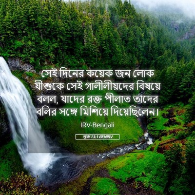 Picture 05 - লূক 13:1 BENIRV - সেই দিনের কয়েক জন - Bible Verse Picture