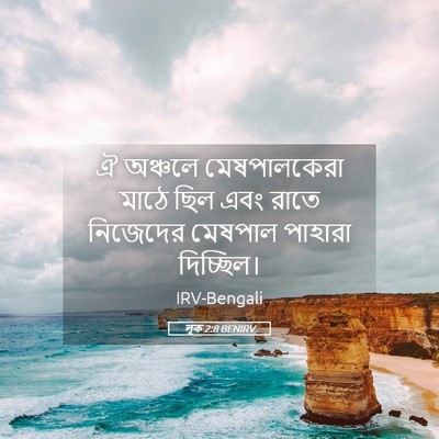 Picture 05 - লূক 2:8 BENIRV - ঐ অঞ্চলে - Bible Verse Picture