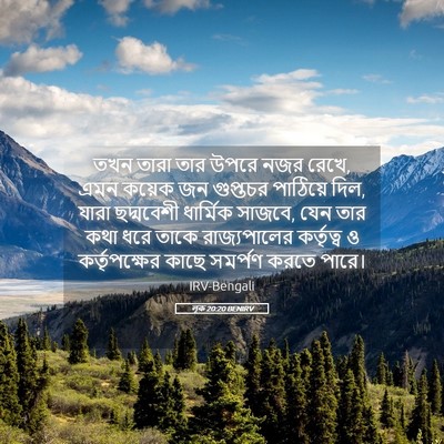 Picture 05 - লূক 20:20 BENIRV - তখন তারা তার উপরে - Bible Verse Picture