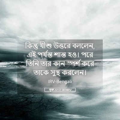 Picture 05 - লূক 22:51 BENIRV - কিন্তু যীশু - Bible Verse Picture