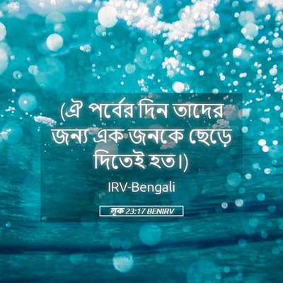 Picture 05 - লূক 23:17 BENIRV - (ঐ পর্বের দিন তাদের - Bible Verse Picture