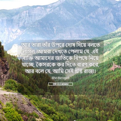 Picture 05 - লূক 23:2 BENIRV - আর তারা তাঁর উপরে - Bible Verse Picture