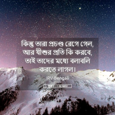 Picture 05 - লূক 6:11 BENIRV - কিন্তু তারা - Bible Verse Picture