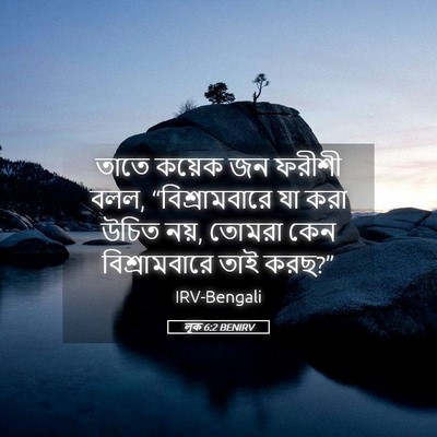 Picture 05 - লূক 6:2 BENIRV - তাতে কয়েক জন - Bible Verse Picture
