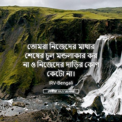 Picture 05 - লেবীয়া 19:27 BENIRV - তোমরা নিজেদের - Bible Verse Picture