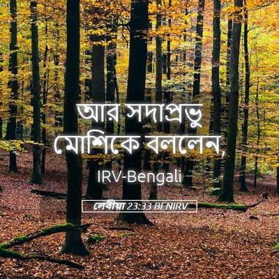 Picture 05 - লেবীয়া 23:33 BENIRV - আর সদাপ্রভু - Bible Verse Picture