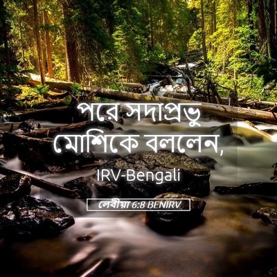 Picture 05 - লেবীয়া 6:8 BENIRV - পরে সদাপ্রভু - Bible Verse Picture