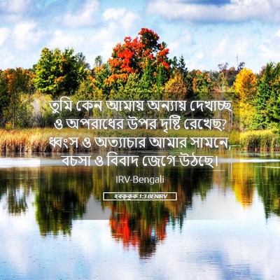 Picture 05 - হবক্কুক 1:3 BENIRV - তুমি কেন আমায় - Bible Verse Picture