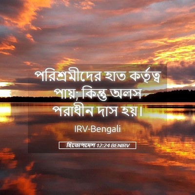 Picture 05 - হিতোপদেশ 12:24 BENIRV - পরিশ্রমীদের হাত - Bible Verse Picture