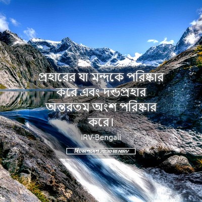 Picture 05 - হিতোপদেশ 20:30 BENIRV - প্রহারের যা - Bible Verse Picture