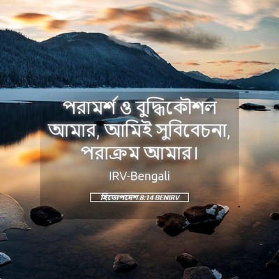 Picture 05 - হিতোপদেশ 8:14 BENIRV - পরামর্শ ও - Bible Verse Picture