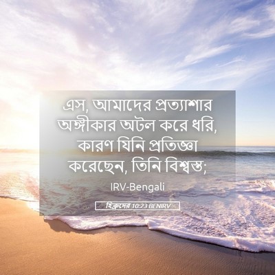 Picture 05 - হিব্রুদের 10:23 BENIRV - এস, আমাদের - Bible Verse Picture