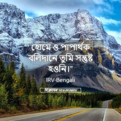 Picture 05 - হিব্রুদের 10:6 BENIRV - হোমে ও পাপার্থক - Bible Verse Picture
