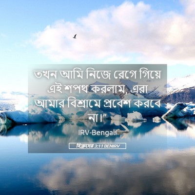 Picture 05 - হিব্রুদের 3:11 BENIRV - তখন আমি নিজে রেগে - Bible Verse Picture