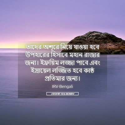 Picture 05 - হোচেয়া 10:6 BENIRV - তাদের অশূরে নিয়ে - Bible Verse Picture