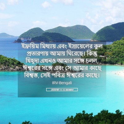 Picture 05 - হোচেয়া 11:12 BENIRV - ইফ্রয়িম মিথ্যায় - Bible Verse Picture