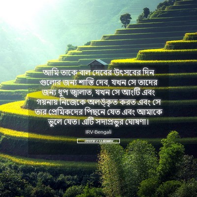 Picture 05 - হোচেয়া 2:13 BENIRV - আমি তাকে বাল দেবের - Bible Verse Picture