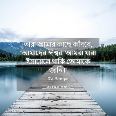 Picture 05 - হোচেয়া 8:2 BENIRV - তারা আমার কাছে - Bible Verse Picture