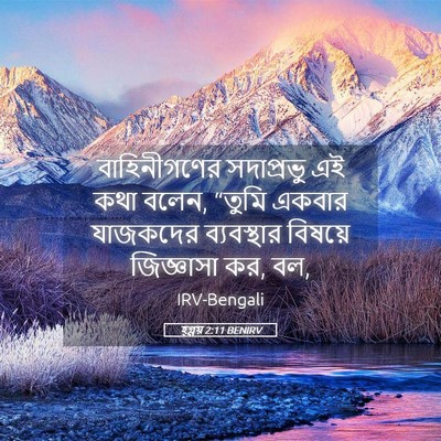 Picture 05 - হ্গ্গয় 2:11 BENIRV - বাহিনীগণের - Bible Verse Picture