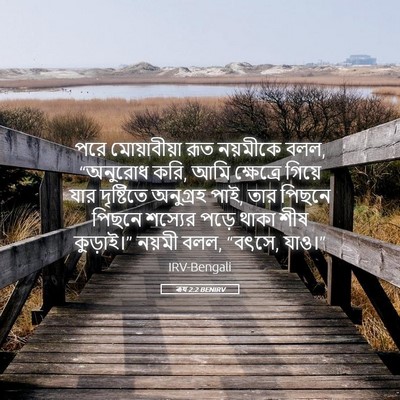 Picture 05 - ৰূথ 2:2 BENIRV - পরে মোয়াবীয়া - Bible Verse Picture