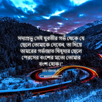 Picture 05 - ৰূথ 4:12 BENIRV - সদাপ্রভু সেই - Bible Verse Picture