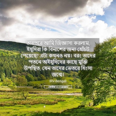 Picture 05 - ৰোমীয়া 11:11 BENIRV - তারপরে আমি - Bible Verse Picture