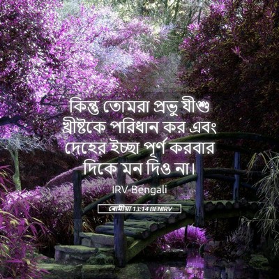 Picture 05 - ৰোমীয়া 13:14 BENIRV - কিন্তু তোমরা - Bible Verse Picture