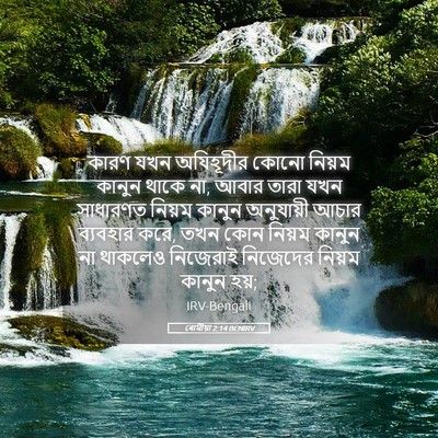 Picture 05 - ৰোমীয়া 2:14 BENIRV - কারণ যখন অযিহূদীর - Bible Verse Picture