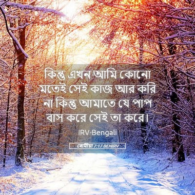 Picture 05 - ৰোমীয়া 7:17 BENIRV - কিন্তু এখন আমি - Bible Verse Picture