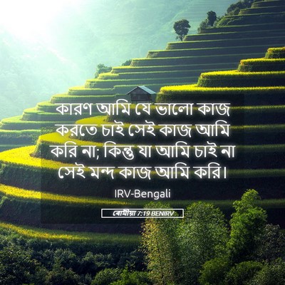 Picture 05 - ৰোমীয়া 7:19 BENIRV - কারণ আমি যে ভালো - Bible Verse Picture