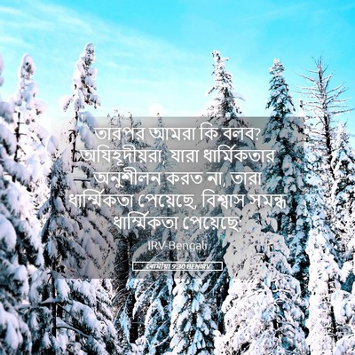 Picture 05 - ৰোমীয়া 9:30 BENIRV - তারপর আমরা কি বলব? - Bible Verse Picture