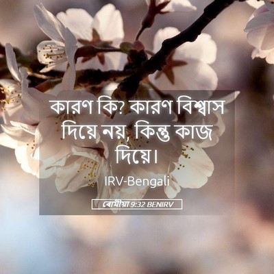 Picture 05 - ৰোমীয়া 9:32 BENIRV - কারণ কি? কারণ - Bible Verse Picture