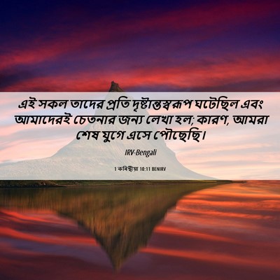 Picture 06 - 1 কৰিন্থীয়া 10:11 BENIRV - এই সকল তাদের প্রতি - Bible Verse Picture