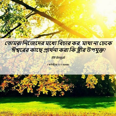 Picture 06 - 1 কৰিন্থীয়া 11:13 BENIRV - তোমরা নিজেদের - Bible Verse Picture