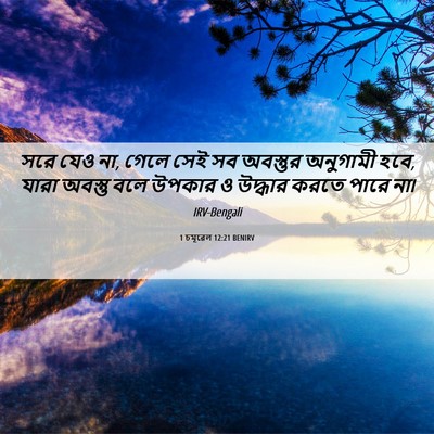 Picture 06 - 1 চমূৱেল 12:21 BENIRV - সরে যেও না, গেলে - Bible Verse Picture